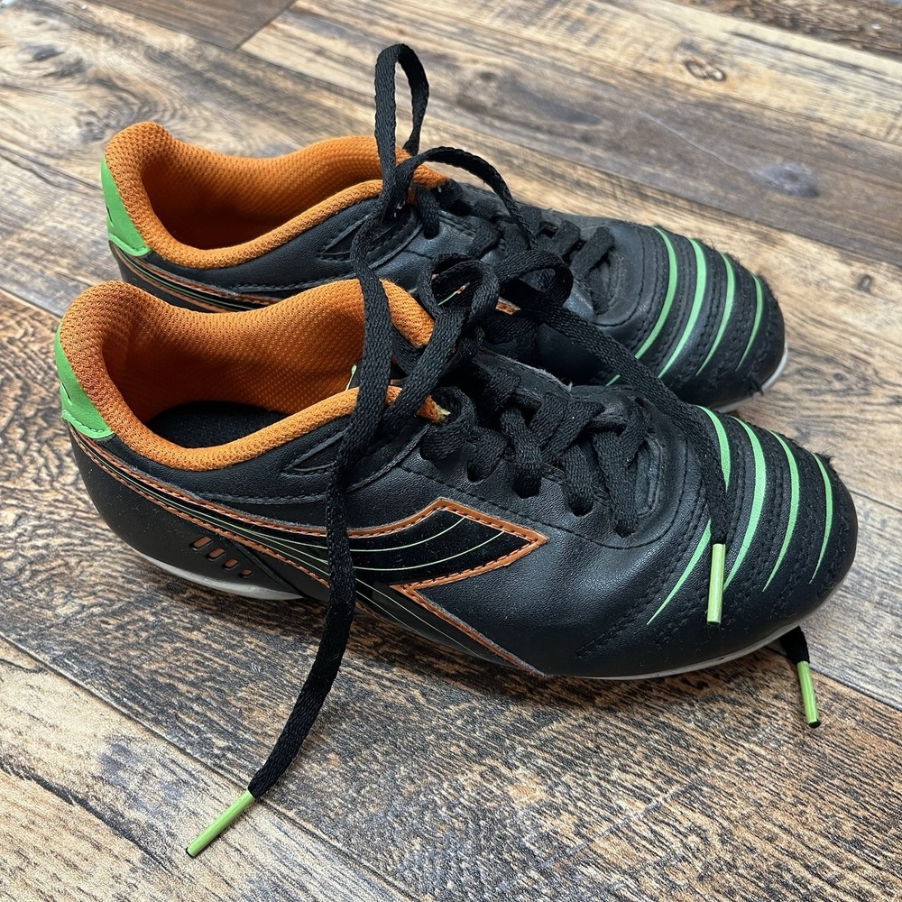 Diadora Kids Cattura Soccer Cleats Unisex Kids Size 1 Orange Green Black